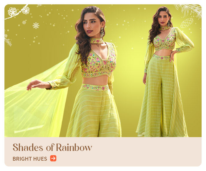 Ethnic attires in Bright colors. Shop!
