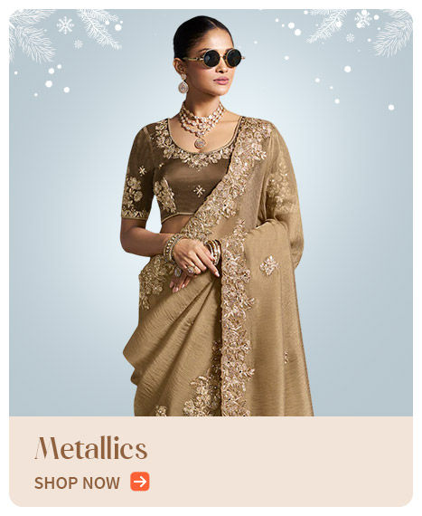 Party ready shimmering outfits in gold, silver, bronze, copper & more. Shop!