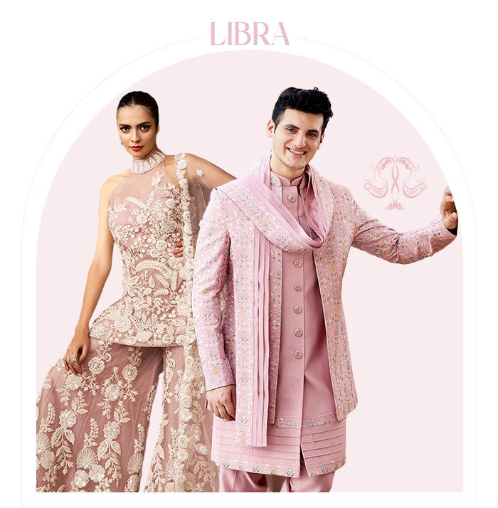 Zodiac Palette 2026: Pink Indian & Fusion wear for Libra. Shop! Zodiac Palette 2026: Pink Indian & Fusion wear for Libra. Shop!