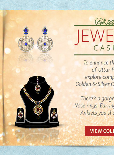 Traditional Golden & Silver Colored Jewelry with the heritage collection from Uttar Pradesh. Shop!